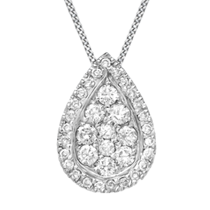 18K Yellow Gold  A   White Diamond  A - I2 Pendant 35.00 ct,  Gold Wt. 1.42 Gms  35.000  Ct. 7676687 1