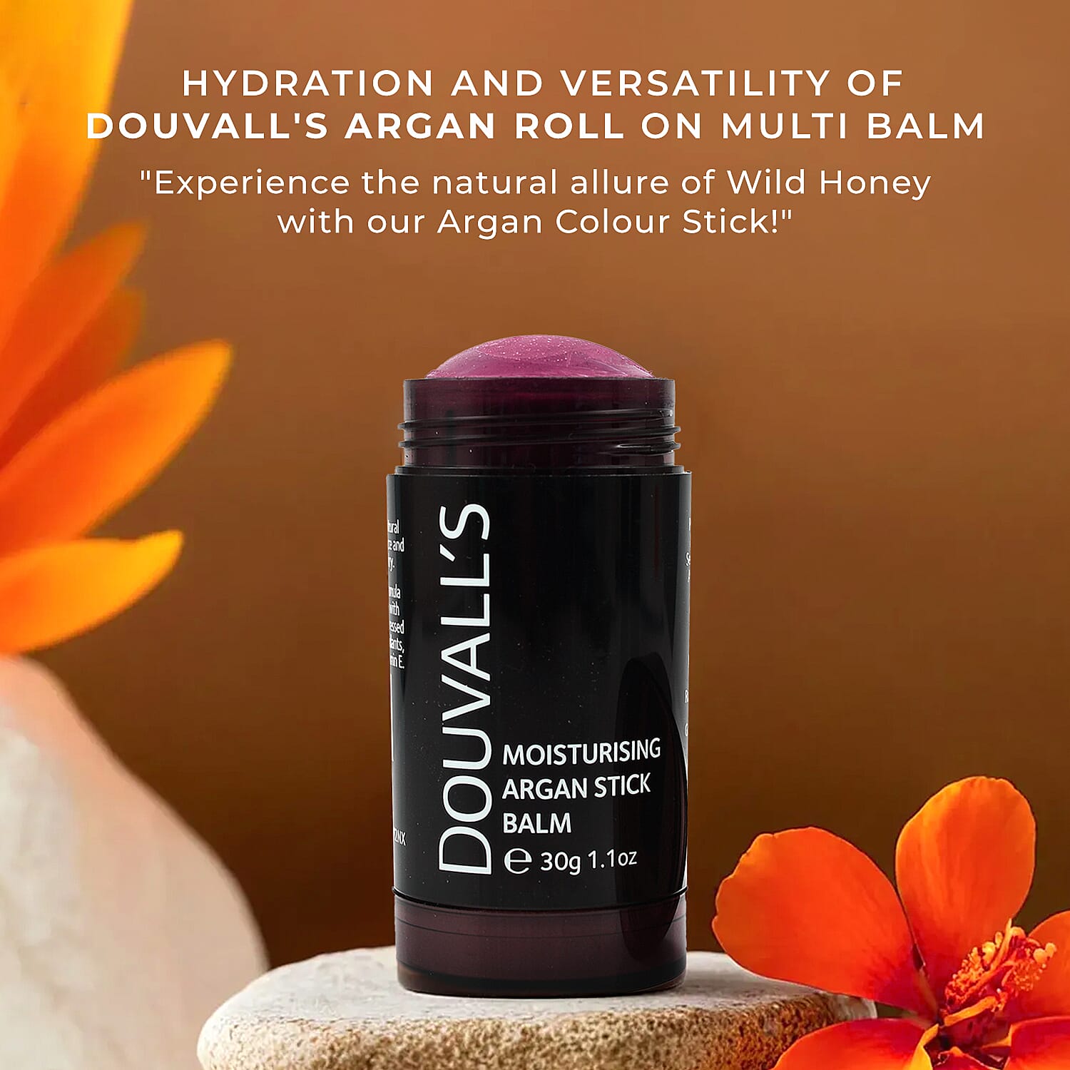 Douvalls Argan Colour Stick Make Up Balm (30g) - Smoked Plum 7676728 2
