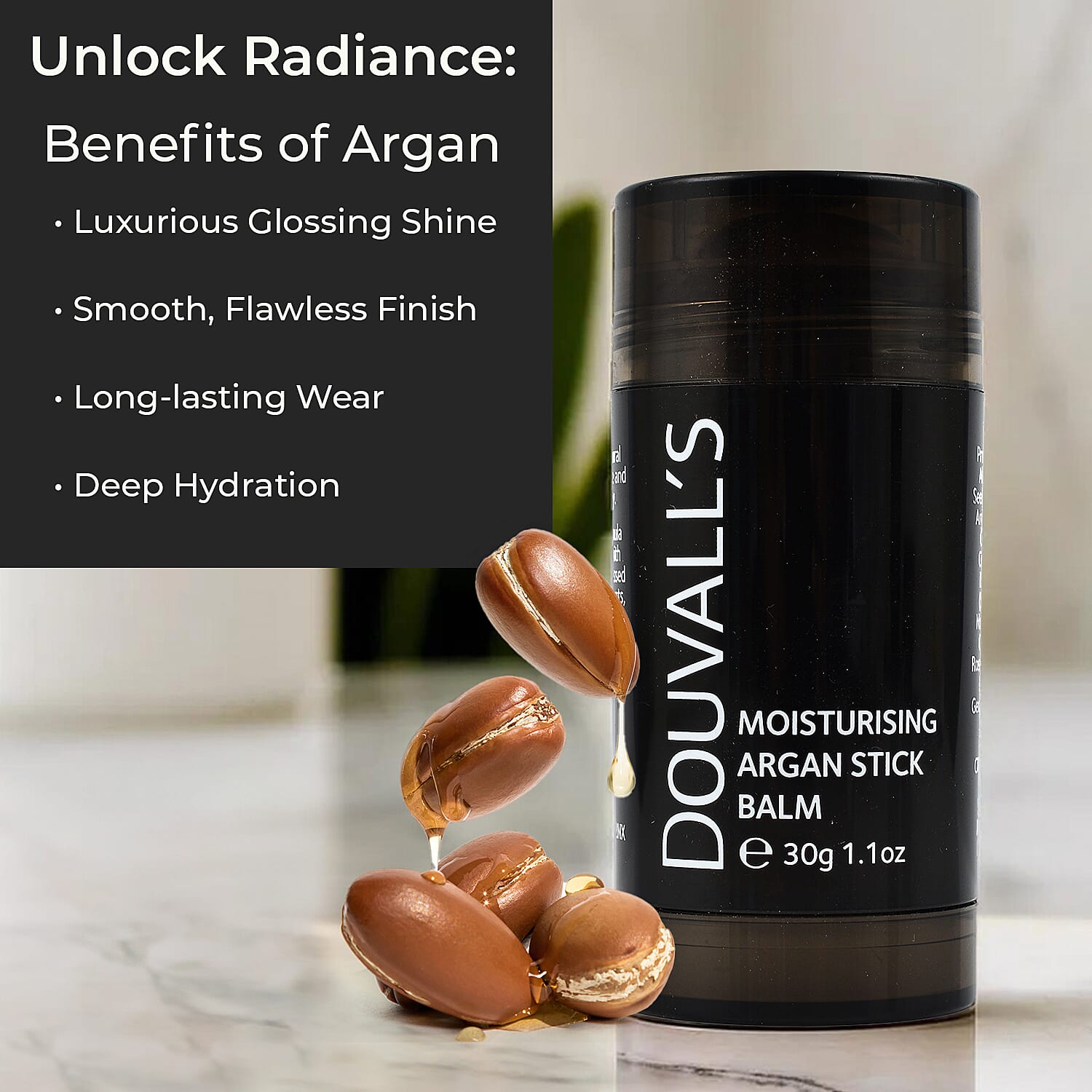 Douvalls Argan Colour Stick Make Up Balm (30g) - Smoked Plum 7676728 3