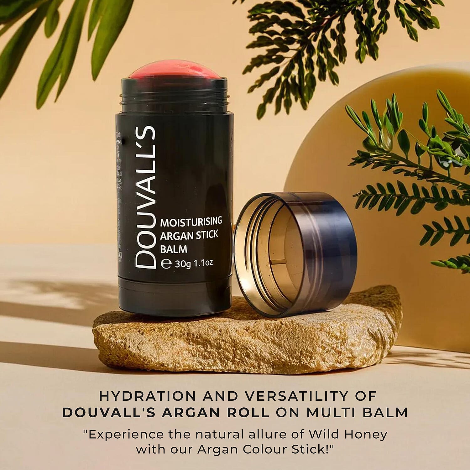 Douvalls Argan Colour Stick Make Up Balm (30g) - Boss Peach 7676730 2