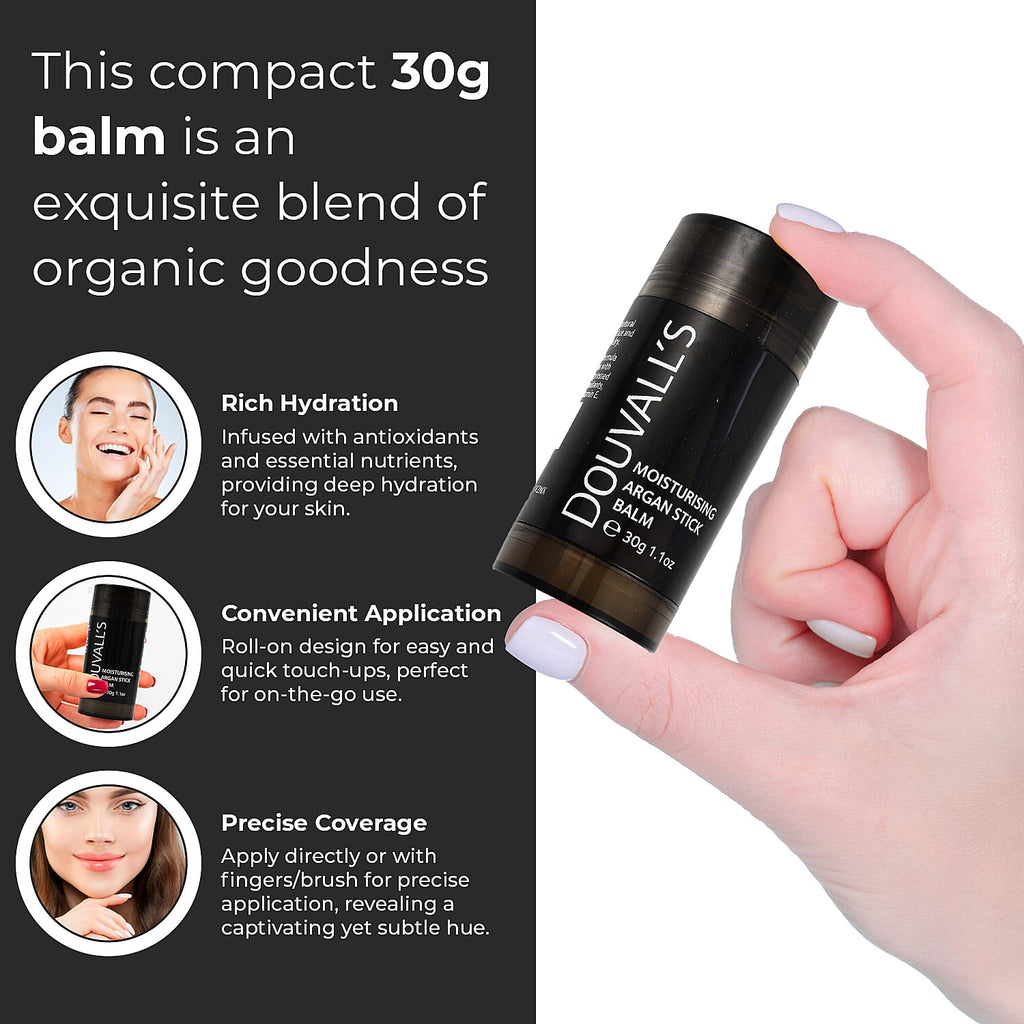 Douvalls Argan Colour Stick Balm (30g) - Boss Peach
