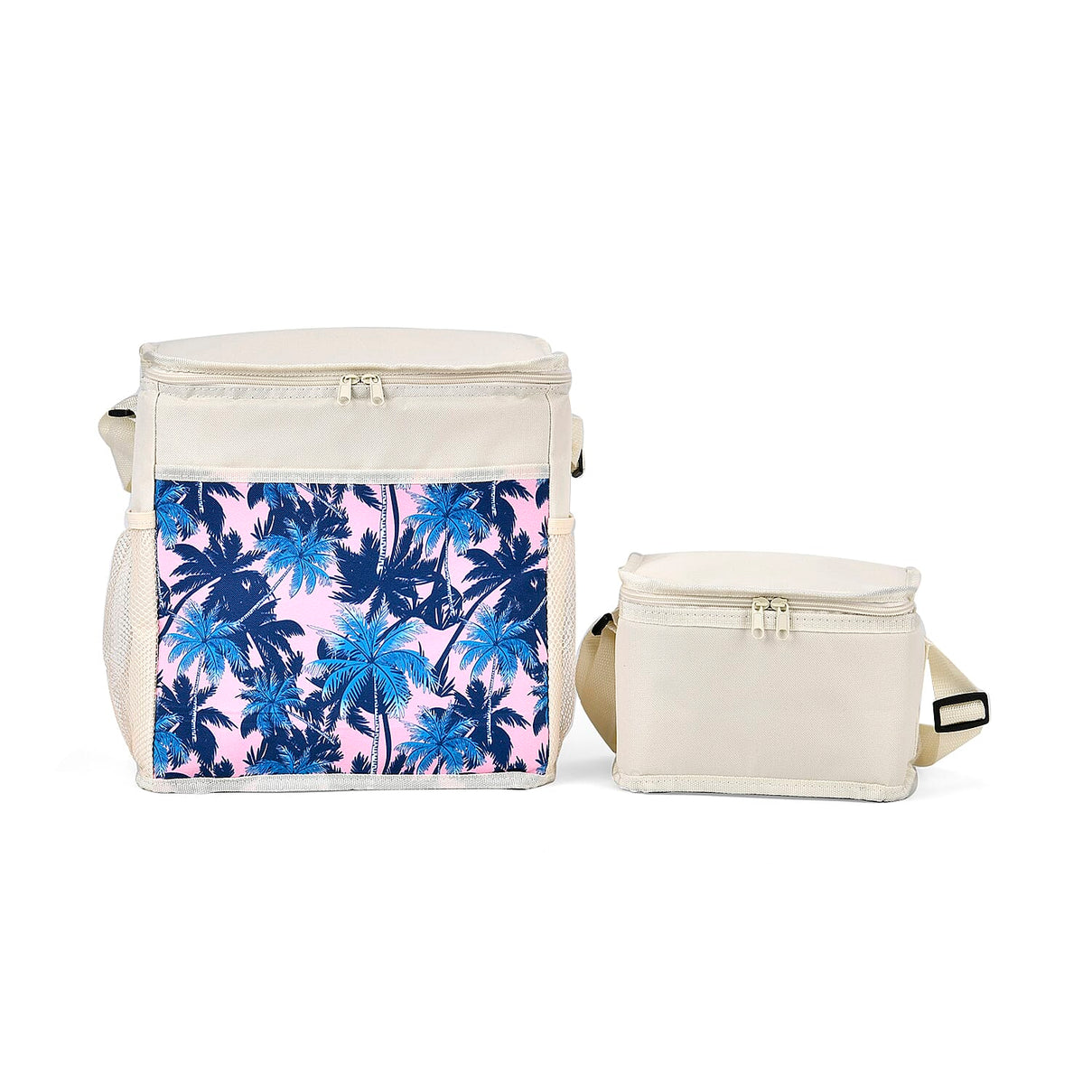 Set of 2 (5L-20L) Floral printed Picnic Cooling Bag - Beige 7677330 0
