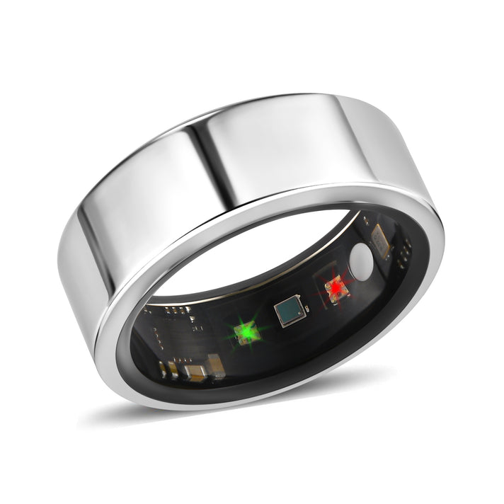 SoulSmart Unisex Smart Ring with Multifunctional Features (Heart Rate, Sleep Monitoring, Step Recording, Sport) - Silver 7678799 1