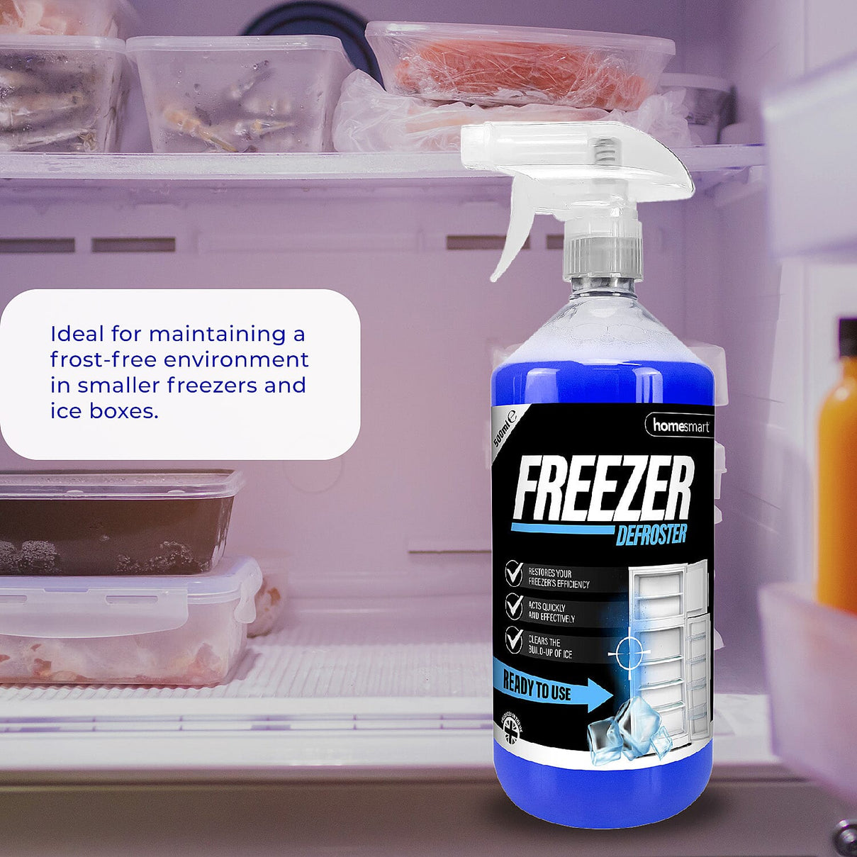 Set of 2 - Homesmart Freezer Defroster Spray (Capacity 2x500 ml) 7679013 4