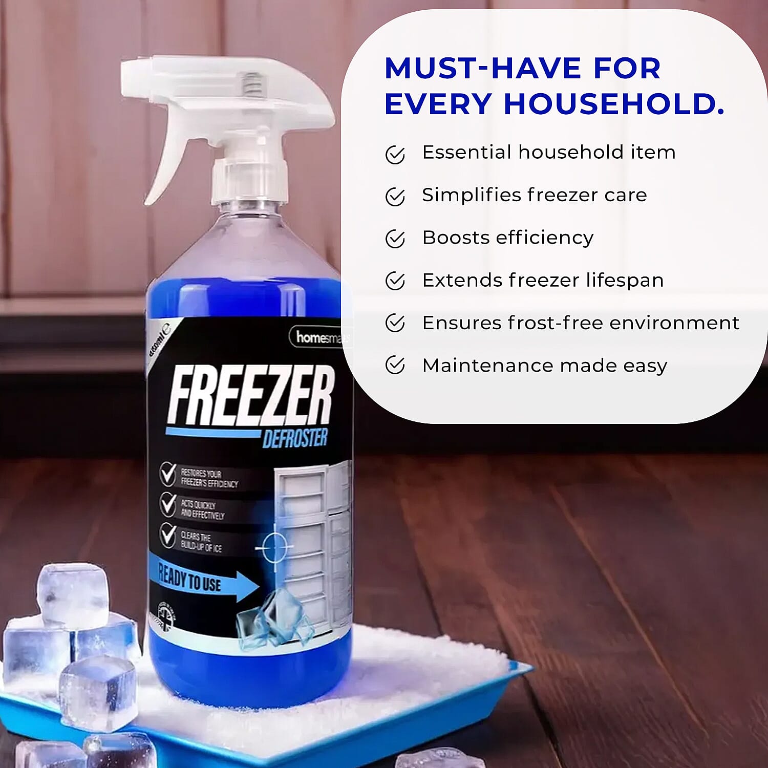 Set of 2 - Homesmart Freezer Defroster Spray (Capacity 2x500 ml) 7679013 5