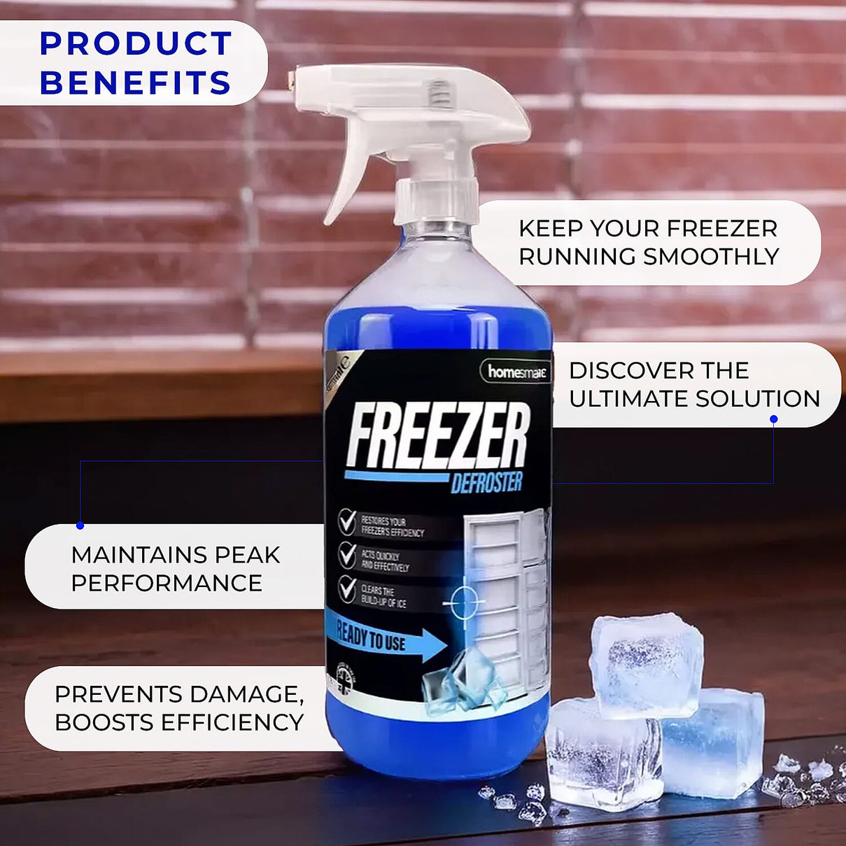 Set of 2 - Homesmart Freezer Defroster Spray (Capacity 2x500 ml) 7679013 6