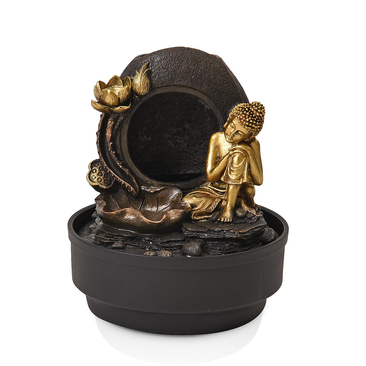 2-In-1 Water Fountain With Incense Burner With Light (30pcs Incense) 7681811 0