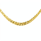 Italian Close Out Deal - 9K Yellow Gold Graduated Flat Spiga Necklace (Size - 17.75) Gold Wt 6.30 Grams_7682275