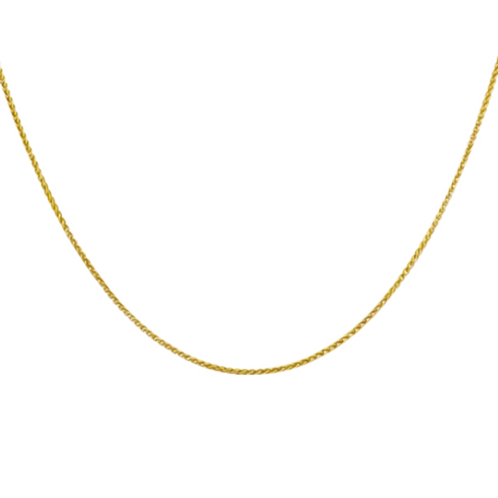 9K Yellow Gold Spiga Chain (Size - 20)_7682298_3
