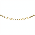 9K Yellow Gold Flat Curb Necklace (Size - 18), Gold Wt 2.2 GM_7682309