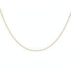 9K Yellow Gold Flat Curb Necklace (Size - 18), Gold Wt 2.2 GM_7682309_1