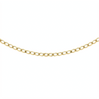 Close Out - 9K Yellow Gold Flat Curb Chain (Size - 20)_7682318