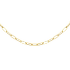 9K Yellow Gold Paperclip Necklace (Size - 20), Gold Wt. 5.30 Gms_7682327