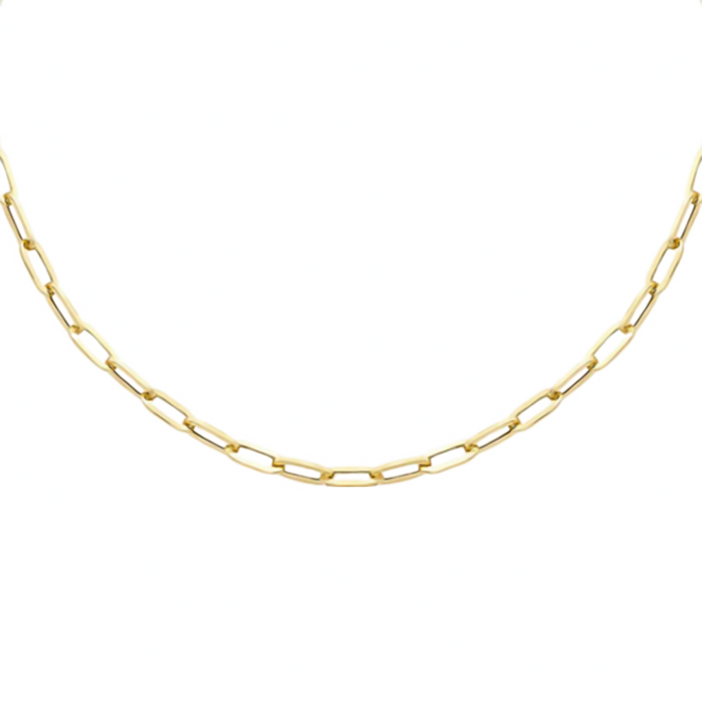 9K Yellow Gold Paperclip Necklace (Size - 20), Gold Wt. 5.30 Gms_7682327_1
