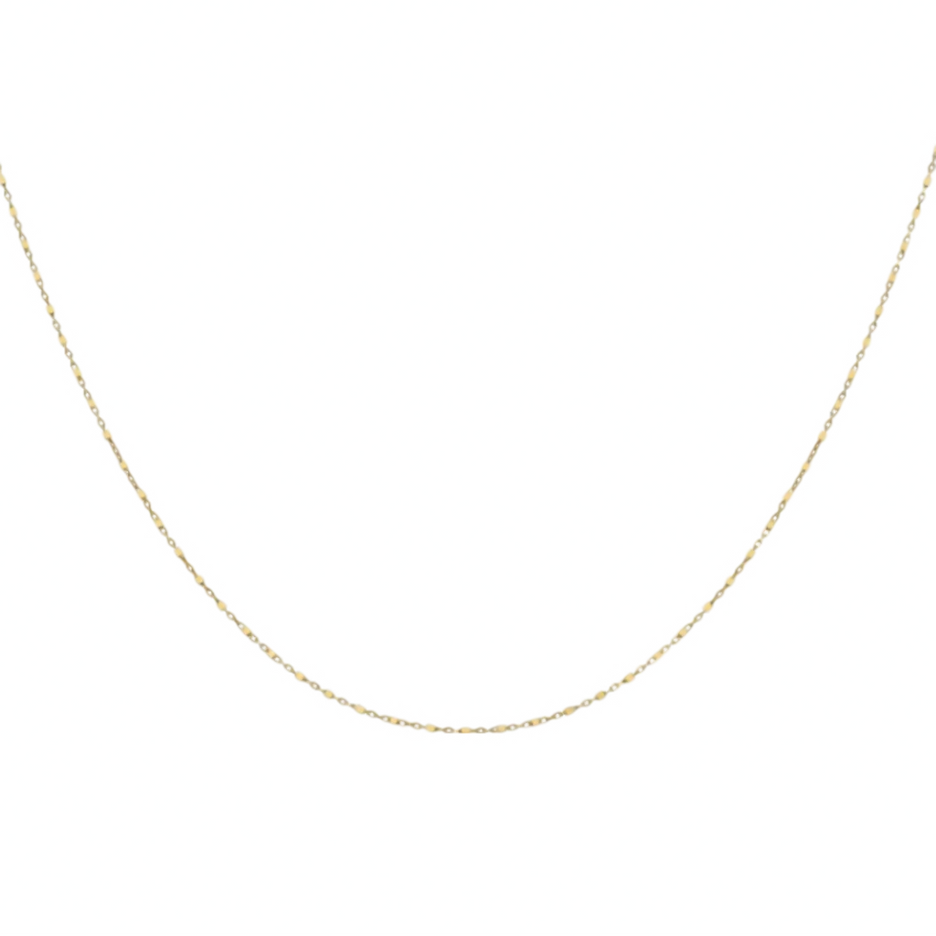Gold Mega Offer - 9K Yellow Gold Cube Station Necklace (Size - 20). Gold Wt 1.90 Gms_7682329_1