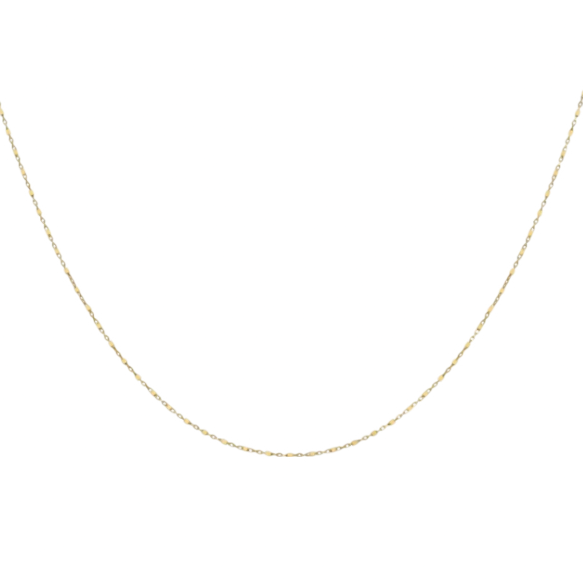 Gold Mega Offer - 9K Yellow Gold Cube Station Necklace (Size - 20). Gold Wt 1.90 Gms 7682329 1