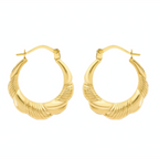 Vicenza Closeout - 9K Yellow Gold Creole Earrings_7682426
