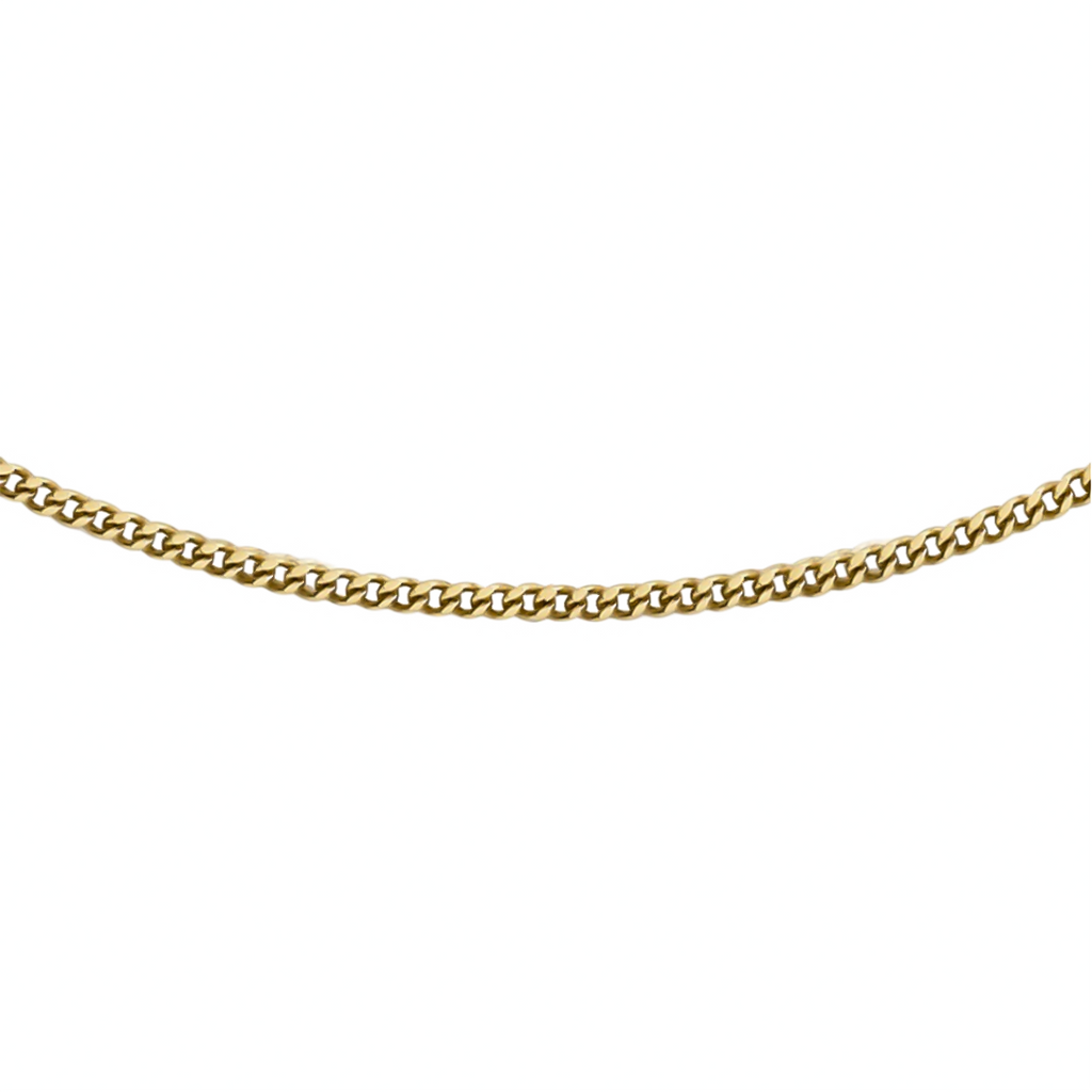 18K Yellow Gold Diamond Cut Curb Chain (Size - 18). Gold Wt 2.00 Gms_7682532