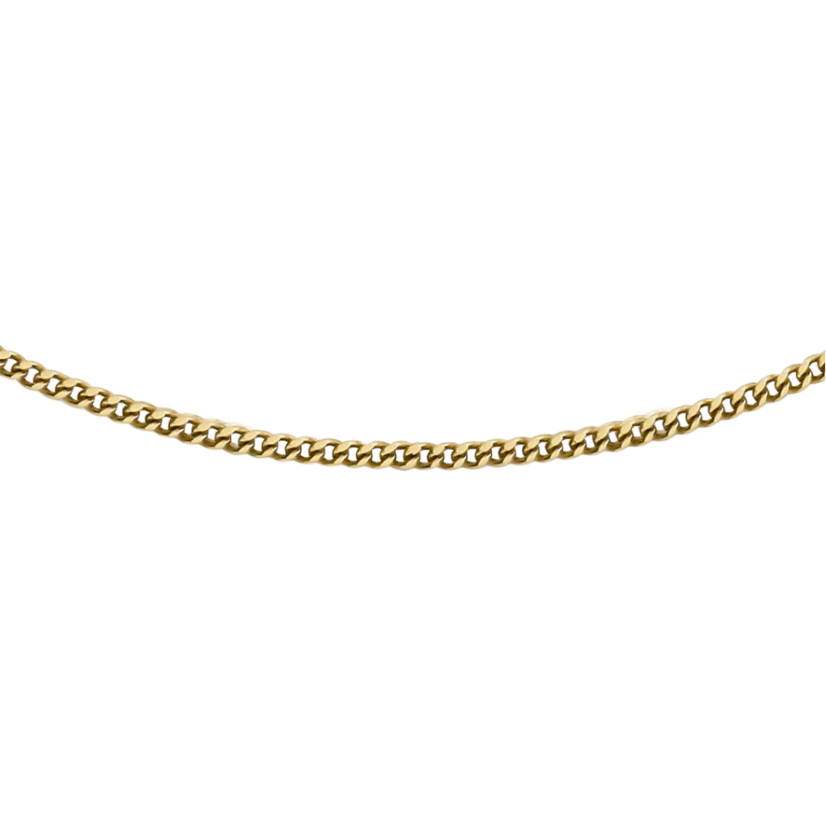 18K Yellow Gold Diamond Cut Curb Chain (Size - 18). Gold Wt 2.00 Gms 7682532 0