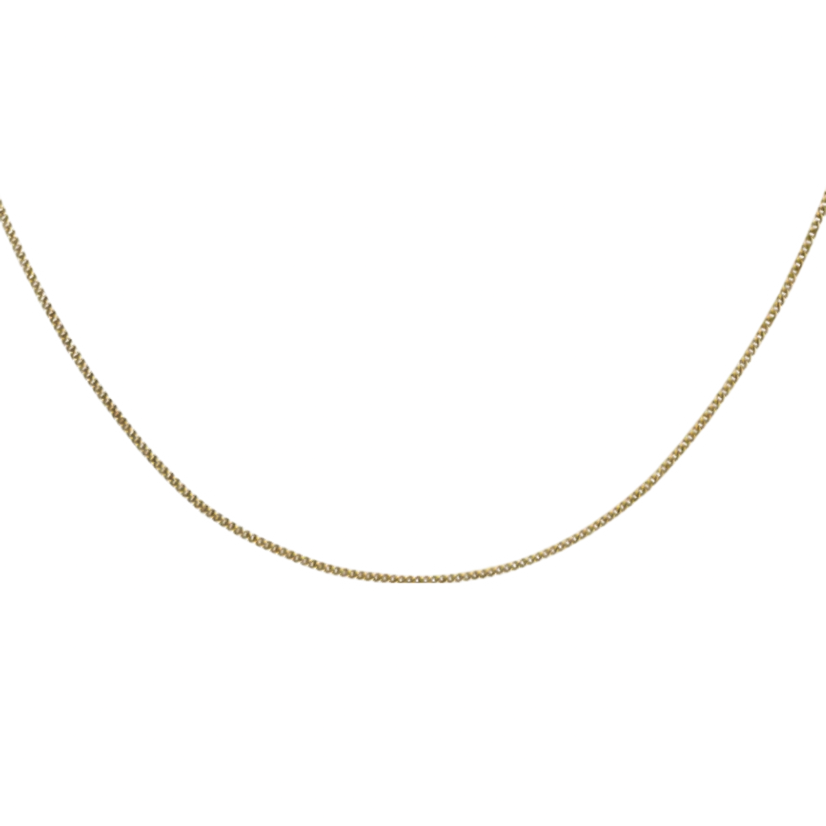 18K Yellow Gold Diamond Cut Curb Chain (Size - 18). Gold Wt 2.00 Gms 7682532 1