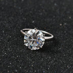D'Joy Moissanite Solitaire Ring in Platinum Overlay Sterling Silver 5.13 Ct._7682566_1