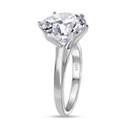 D'Joy Moissanite Solitaire Ring in Platinum Overlay Sterling Silver 5.13 Ct._7682566_3