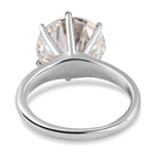 D'Joy Moissanite Solitaire Ring in Platinum Overlay Sterling Silver 5.13 Ct._7682566_4