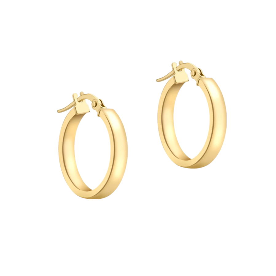 Closeout Deal - 9K Yellow Gold Hoop Earrings 7682595 0
