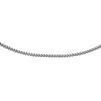 Closeout - 9K White Gold Diamond Cut Curb Chain (Size 18) with Spring Ring Clasp_7683059