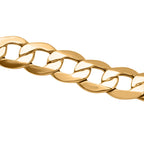9K Yellow Gold 6 Sided Curb Bracelet (Size - 7.5), Gold Wt. 9.65 Gms_7683742_2