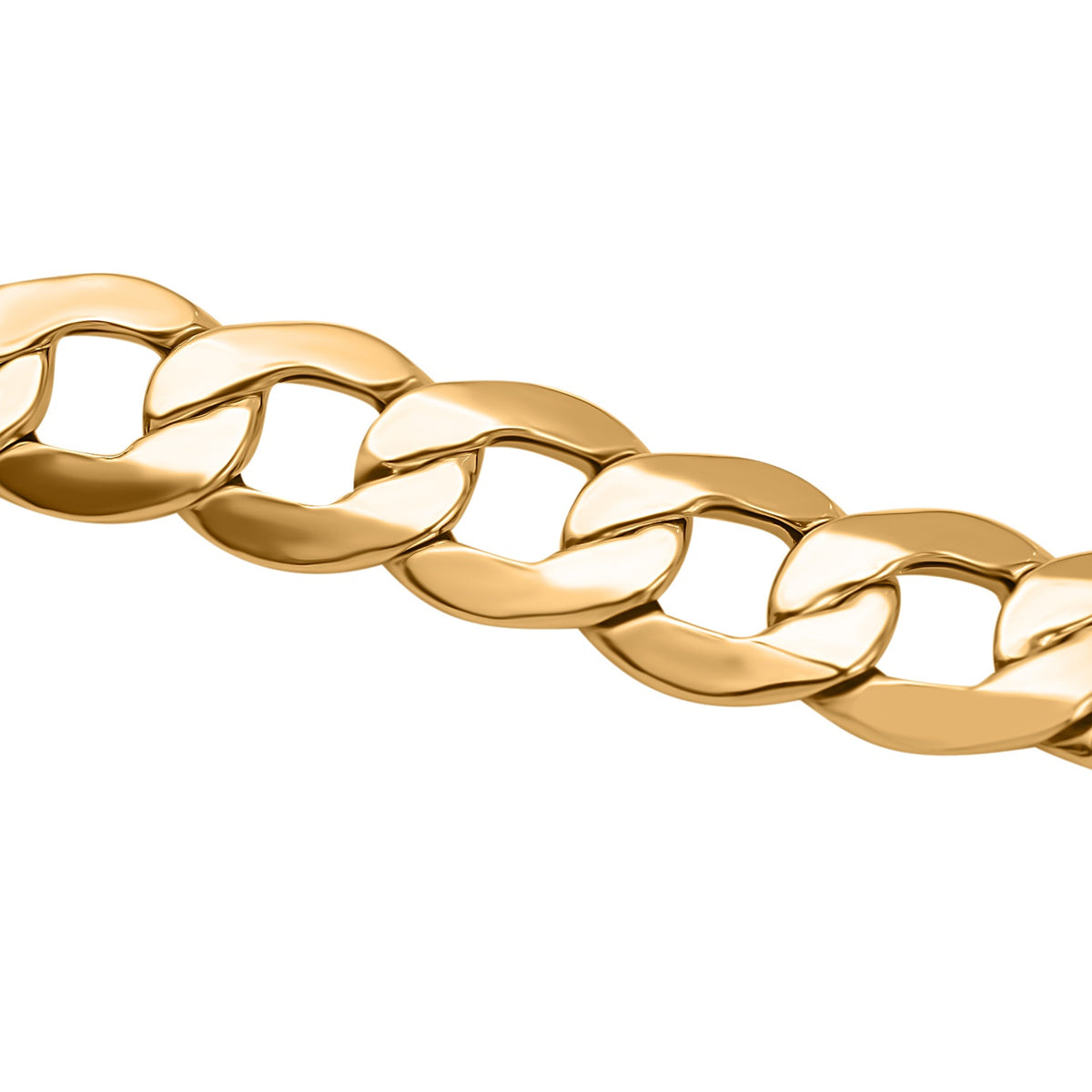 9K Yellow Gold 6 Sided Curb Bracelet (Size - 7.5), Gold Wt. 9.65 Gms 7683742 2