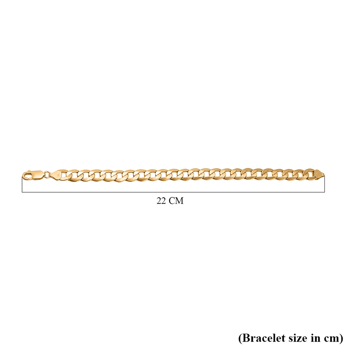 9K Yellow Gold 6 Sided Curb Bracelet (Size - 7.5), Gold Wt. 9.65 Gms 7683742 4