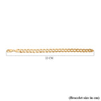 9K Yellow Gold 6 Sided Curb Bracelet (Size - 7.5), Gold Wt. 9.65 Gms_7683742_4