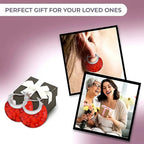 Red Color Murano Glass Earring with Clasp in Stainless Steel_7687224_4