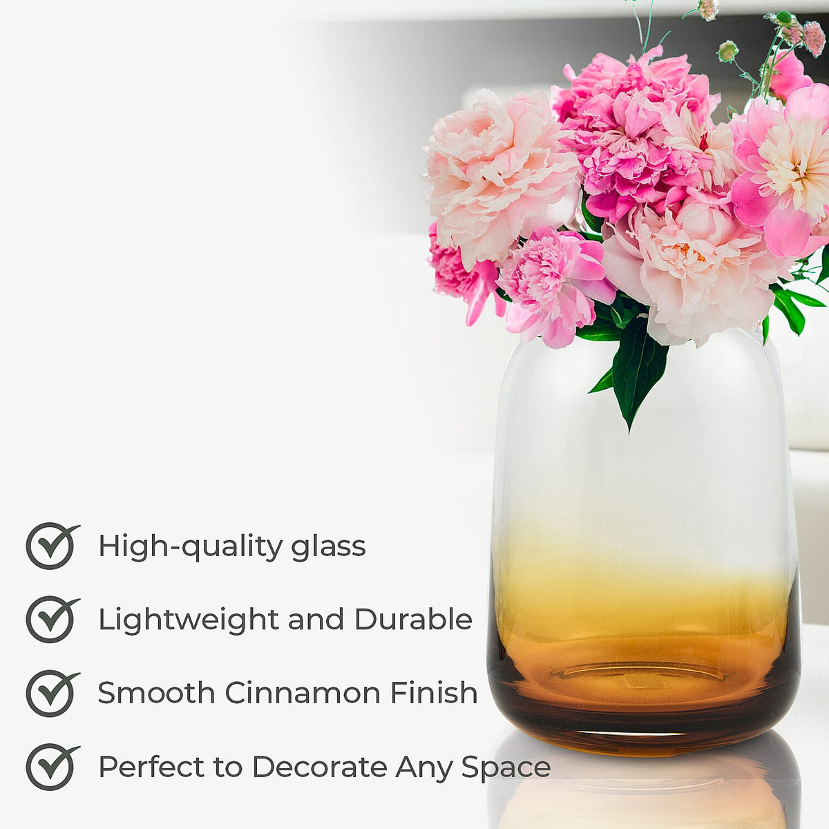 Alnwick Cinnamon Glass Flower Vase Art Deco 7688227 5