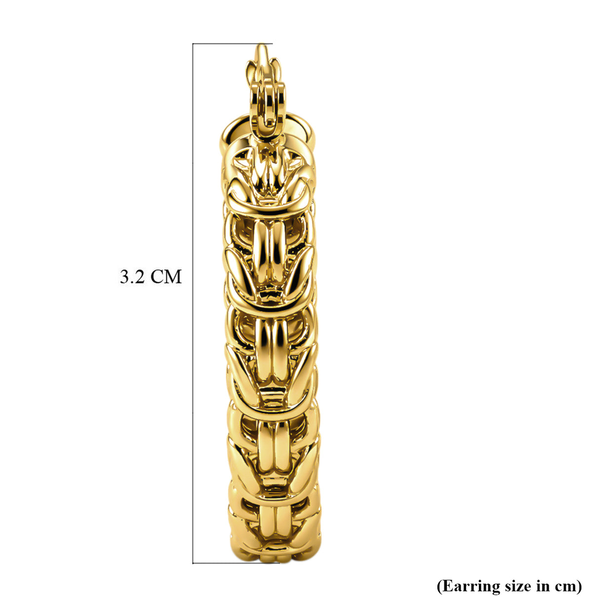 Byzantine Hoop Earring with Clasp 7689689 5