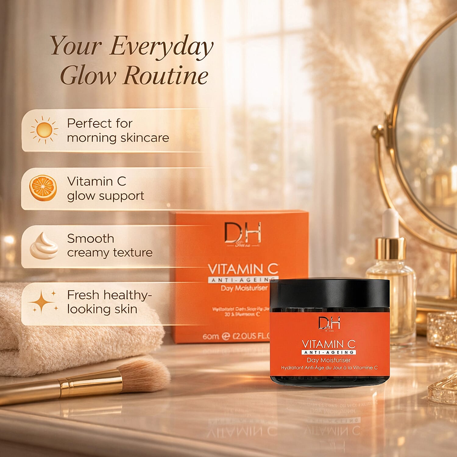 Dr H Vitamin C Anti-Ageing Day Moisturiser - 60ml 7689923 4