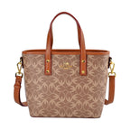 GUANCHI Crossbody Bag with Handle Drop & Shoulder Strap - Brown_7693067