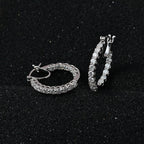 Moissanite Hoop Earrings in Platinum Overlay Sterling Silver 2.56 Ct_7697221_1