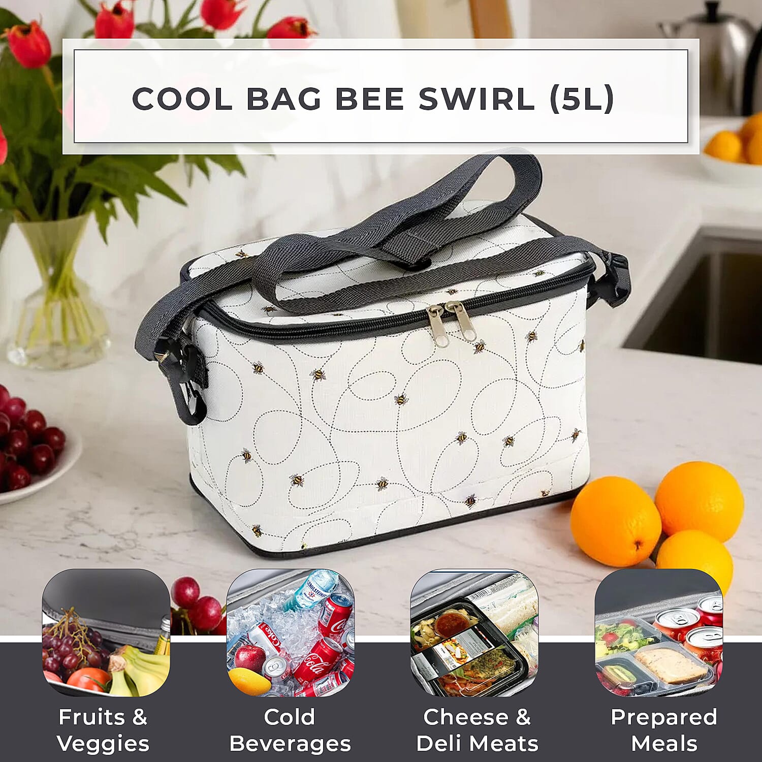 Cool Bag Bee Swirl (5L) 7698248 2