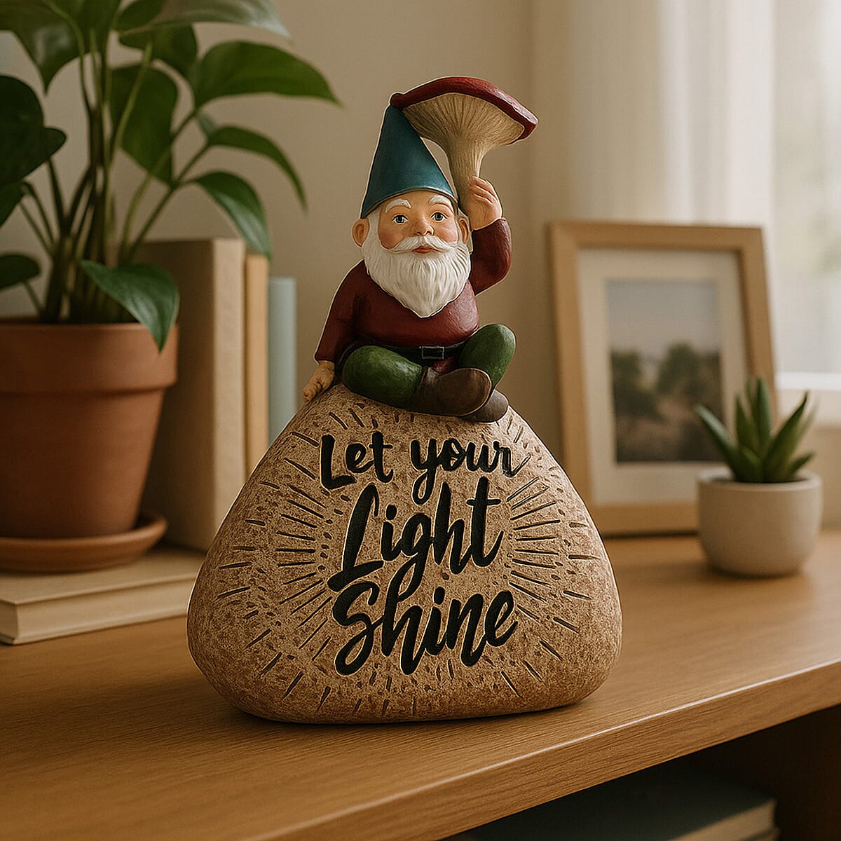 Pebble Gnome (Size 15x8x21 cm) - Multi Color 7698766 1