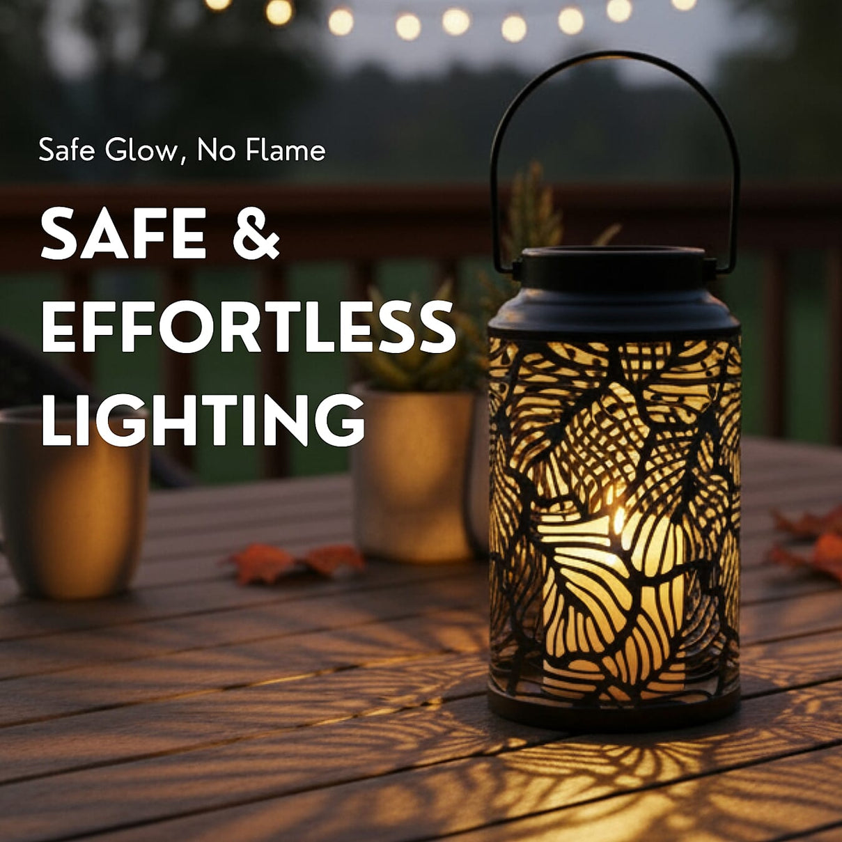 LED Lantern with a Sturdy Ring For Hanging V32361592 2