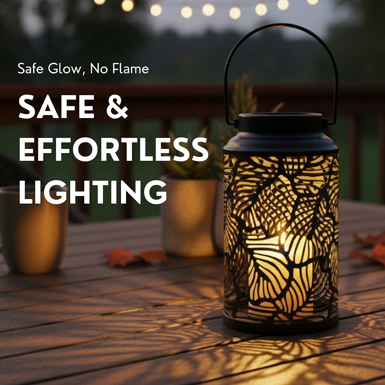 LED Lantern with a Sturdy Ring For Hanging V32361592 2