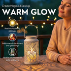 LED Lantern with a Sturdy Ring For Hanging - Black
