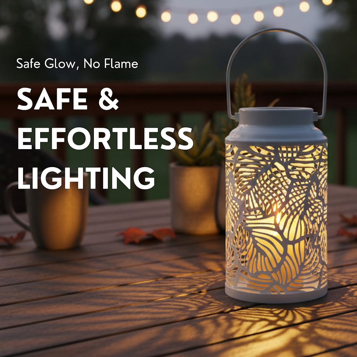 LED Lantern with a Sturdy Ring For Hanging V32360618 2