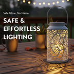 LED Lantern with a Sturdy Ring For Hanging - Black