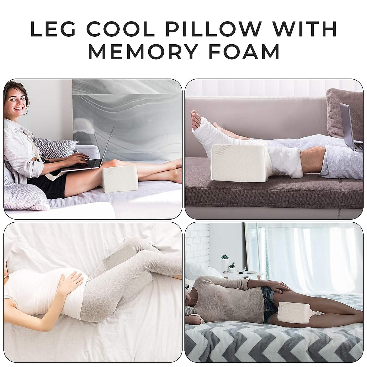 Leg Cool Pillow with Memory Foam 7700258 3