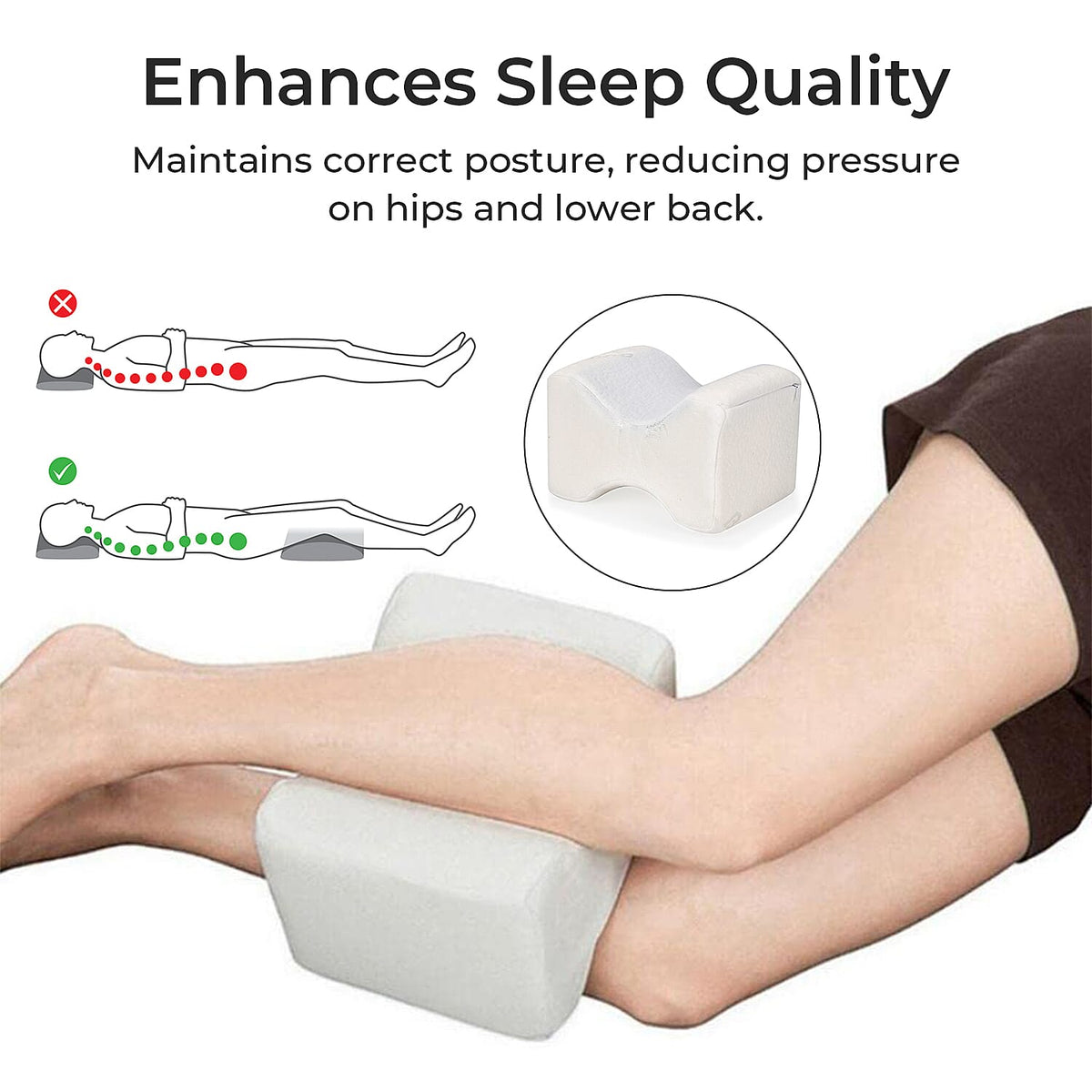 Leg Cool Pillow with Memory Foam 7700258 6