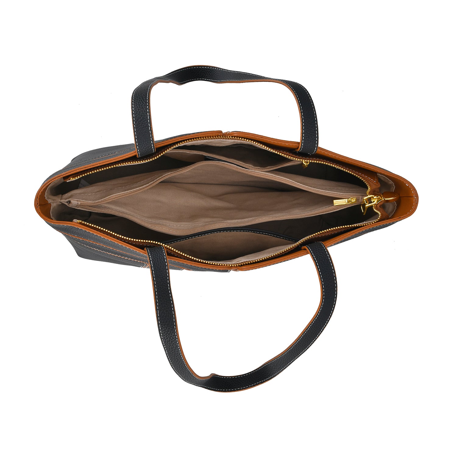 Genuine Leather Tote Bag with Handle Drop V32520231 5