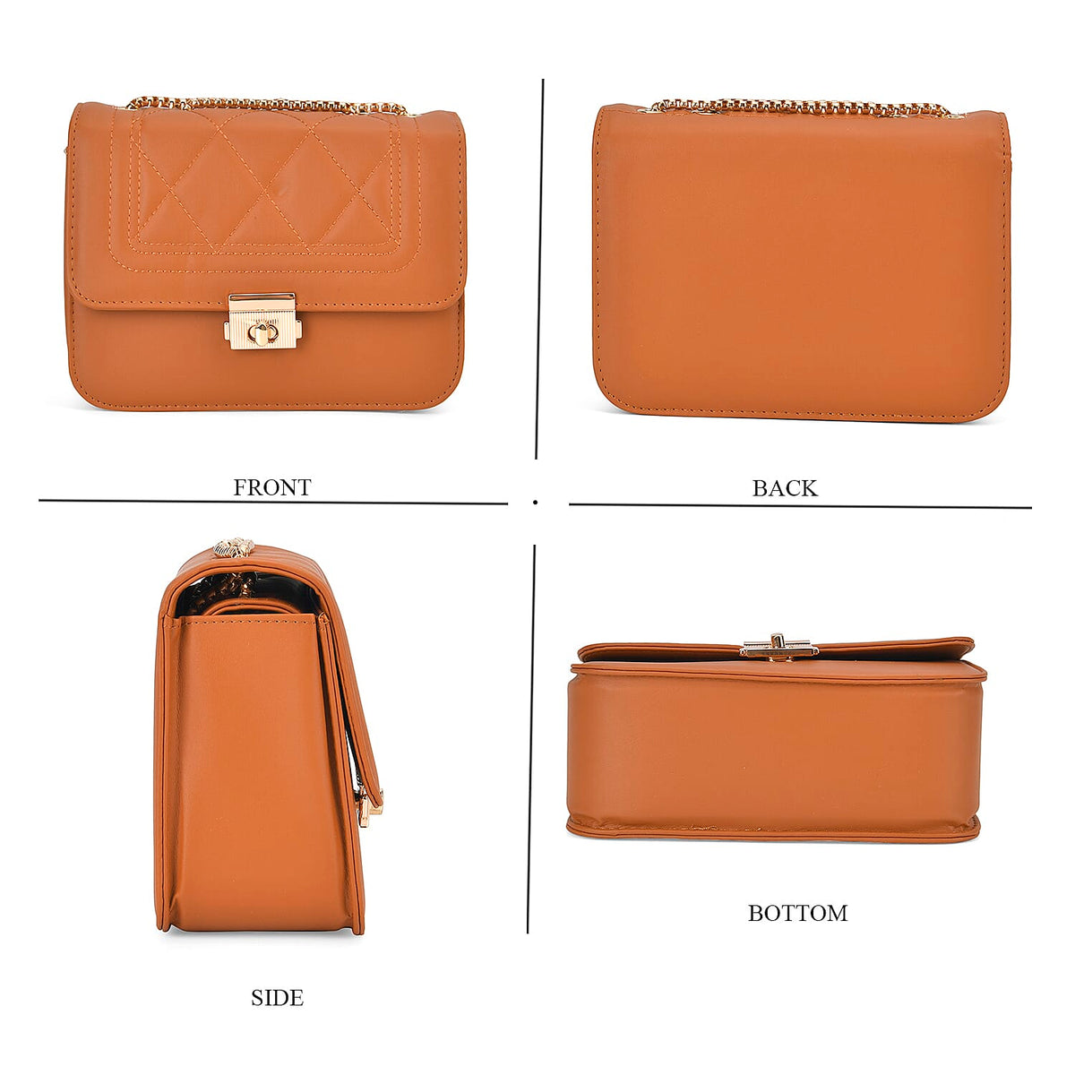 Set Of 3 PU Leather Crossbody Sling Bags 7700591 2